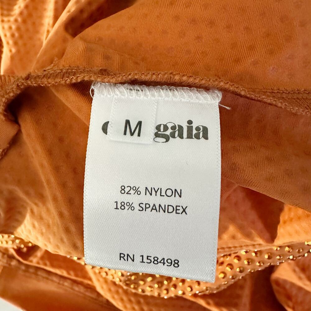 CULT GAIA Dari Metallic Cutout Column Gown Size Medium Cinder - Picture 7 of 12